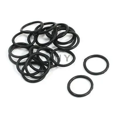 

20PCS Rod Cushioning Valve Seal Rubber O Ring 10mm OD 1mm Cross Section