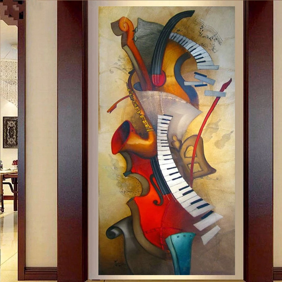 

Full Square Round Drill 5D DIY Diamond Painting Violin music 3D Embroidery beads Cross Stitch Mosaic rhinestone Large L850
