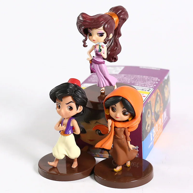 Q Posket персонажи маленький Megara ПВХ Фигурки игрушки Qposket куклы 3 шт./компл.|Игровые