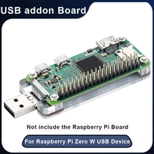 Raspberry Pi Zero W – boîtier acrylique de protection pour connecteur USB, carte d'extension pour CPU 1GHz 512 mo de RAM RPI Zero / W