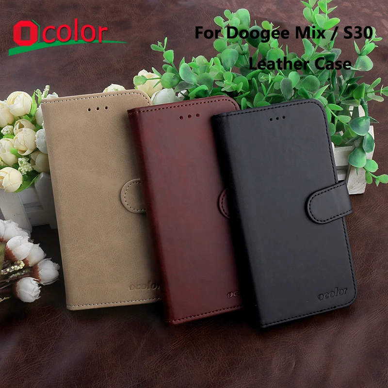 Ocolor 5 дюймов Для Doogee Mix флип ап кожаный чехол с наклейкой мобильный для телефона