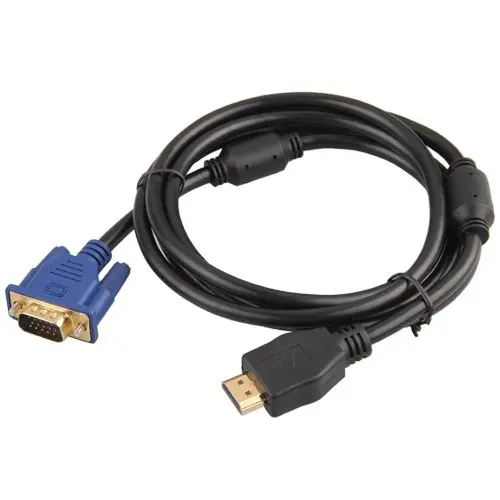 Кабель-адаптер конвертер с золотым покрытием HDMI в VGA 15pin Male 1,65 m