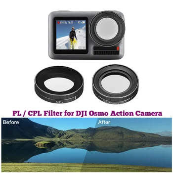 

For DJI Osmo Action Sport Camera Accessories Optical Glass CPL/PL/UV/ND2-ND400Neutral Density Camera Lens Adjustable Filter