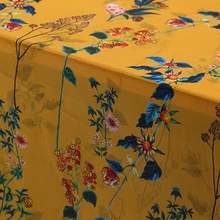 Широкий 114 см 14 мм Шелкография настоящий материал тутовидная юбка