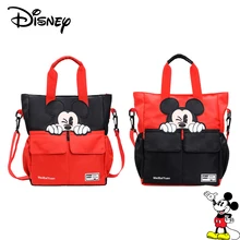 Дисней Микки Маус школьная сумка для репетитора ученик средней школы холщовая Детская сумка через плечо сумка для мальчиков и девочек сумки