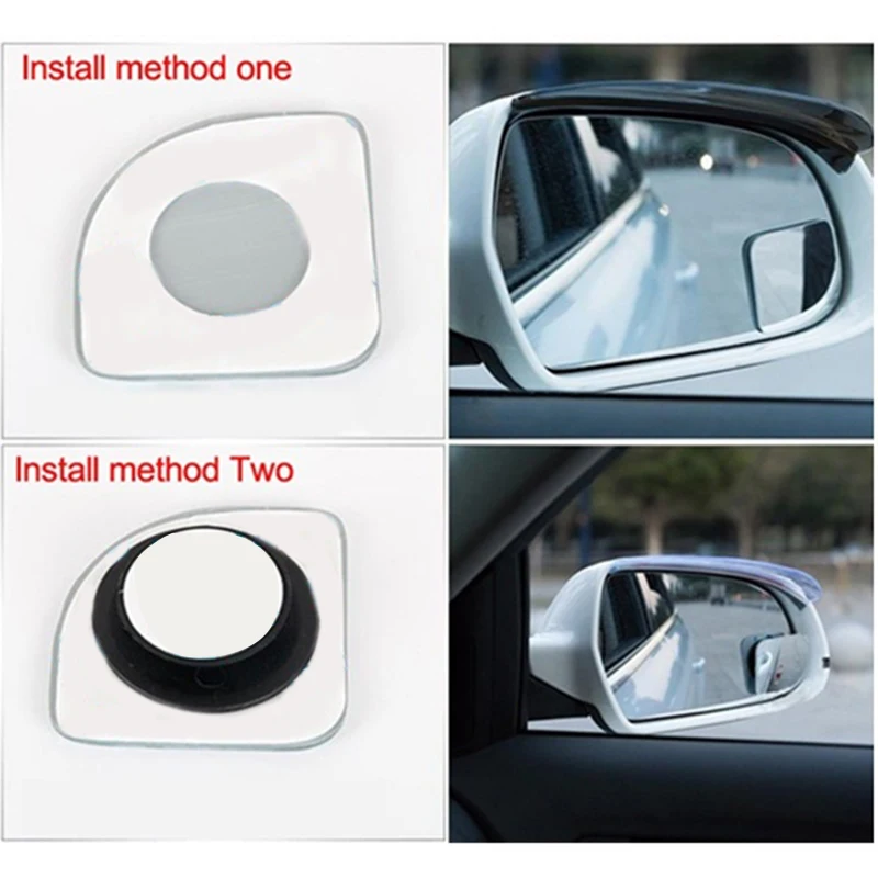 Автомобильное Зеркало для слепых зон Автомобильное зеркало заднего вида вспомогательное 360 градусов Регулировка без борта слепое зеркало HD широкоугольный объектив