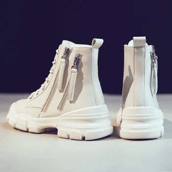 

2019 Autumn Martin boots female British wind handsome thin spring and autumn single shoes ins ankle boots ZZ-95