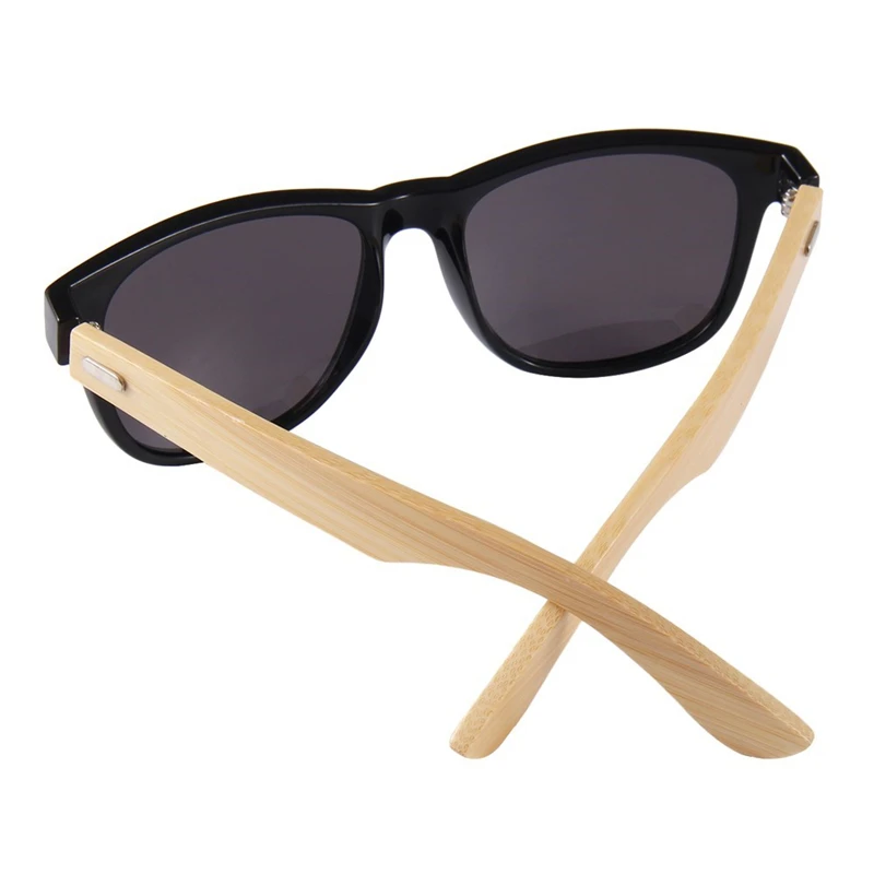 Мужские деревянные очки Женские квадратные бамбуковые женские мужские зеркальные солнцезащитные очки ретро de sol masculino ручной работы