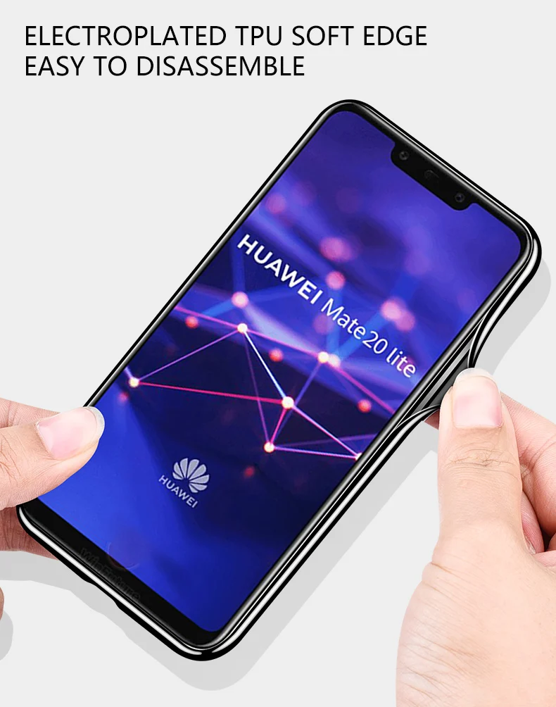 Чехол для huawei mate 20 Lite Maimang 7 чехлов покрытие синий свет роскошный для huawei mate 20 Lite Pro стеклянная крышка Fundas Capa