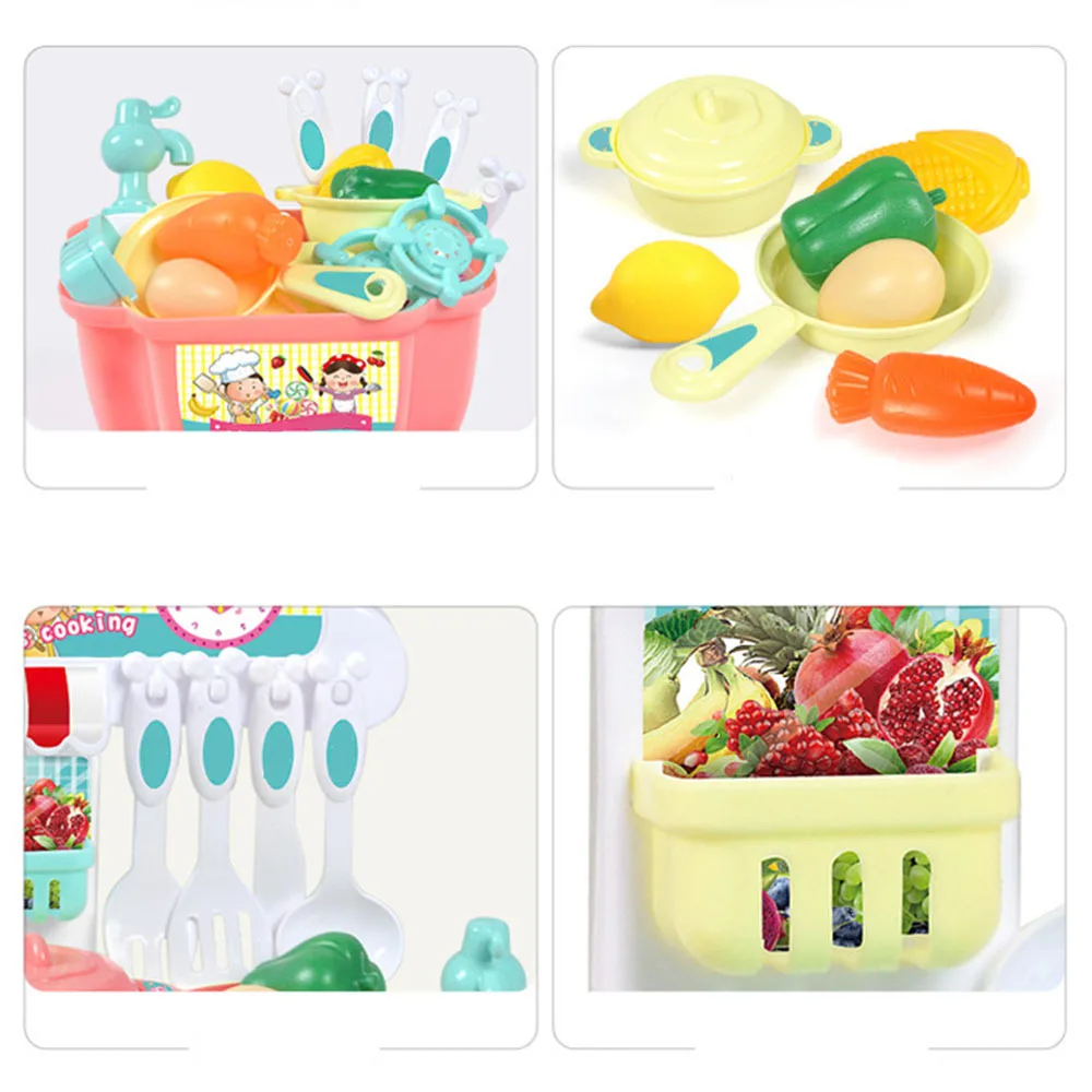 Children Kids Mini Kitchen Toy Set Baby Girls Play House Toy Pretend Play Kitchen Utensils Cooking 1 Children Kids Mini Kitchen Toy Set Baby Girls Play House Toy Pretend Play Kitchen Utensils Cooking 2