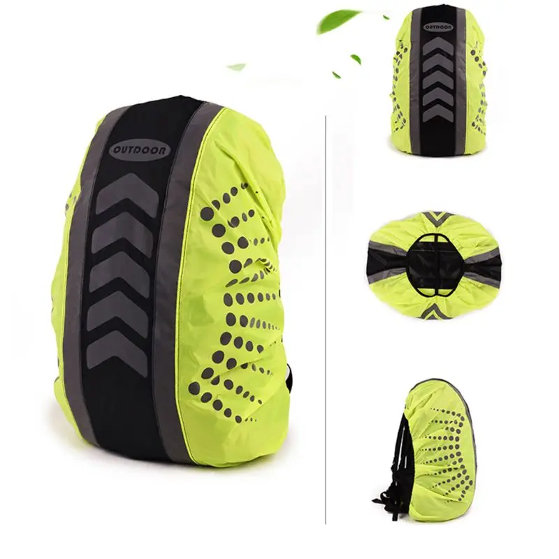 20-55L New Reflective Backpack Cover Outdoor Cycling Sports Bag Rainproof Cover