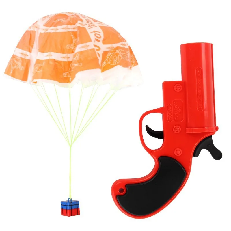 Manger du poulet pour le Signal de sauvetage lancement Parachute Jedi survie Airdrop Parent-enfant interactif jouet pistolet cadeau