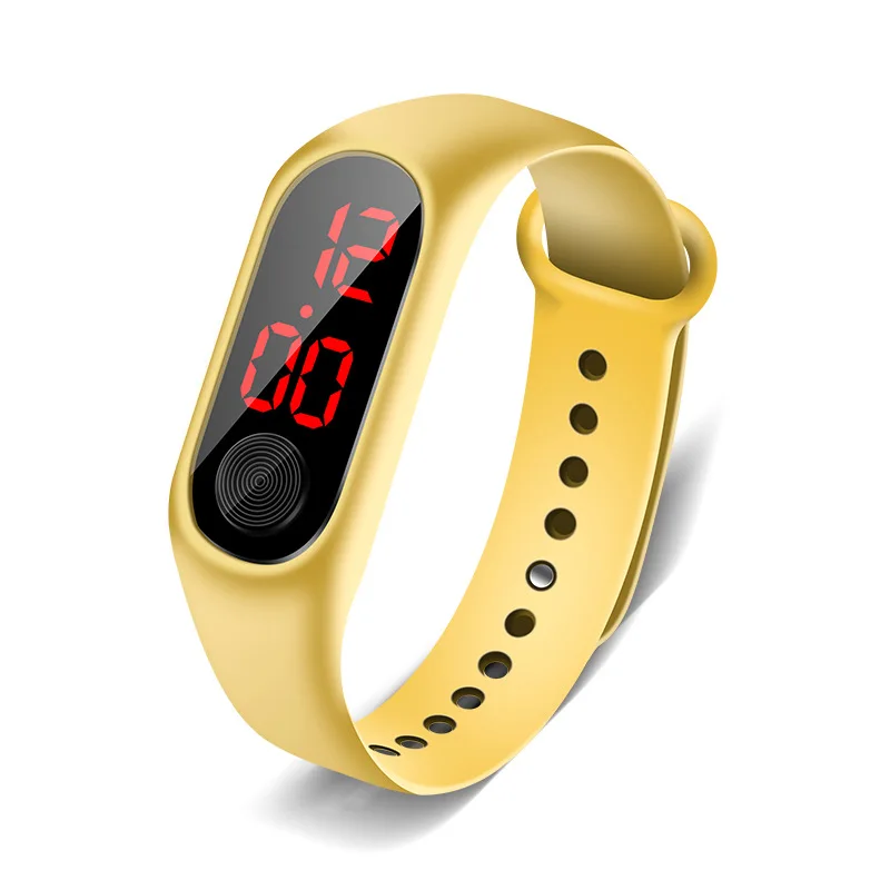 TMC#204 New Stylish Kid Sport Watches Acrylic Strap Analog LED Digital Wristwatch For