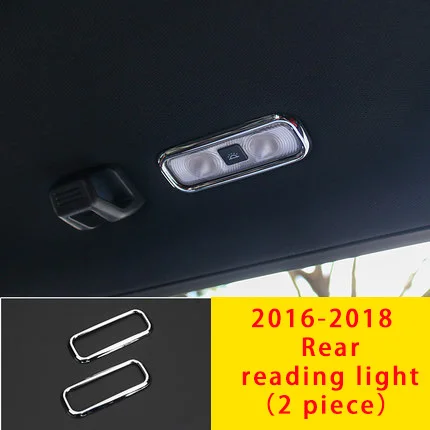 reading light Для Ford F-150 Хром сзади украшение для лампы для чтения 2 шт - Цвет: reading light
