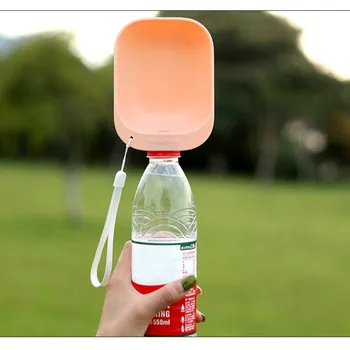 

New Dog Bowl Pet Outdoor Drinking Water Device Easy To Carry Can Be Connected with 30mm Outer Diameter of Mineral Water Bottles