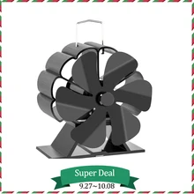 6 lâmina fogão lareira ventilador effeiient heatpowered log queimador de madeira fogão ventilador ecofan distribuição de calor tranquila