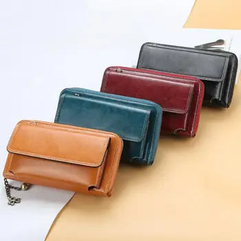 

Hot Casual Women Solid Color Multi Pockets Crossbody Shoulder Bag Mini Phone Handbag