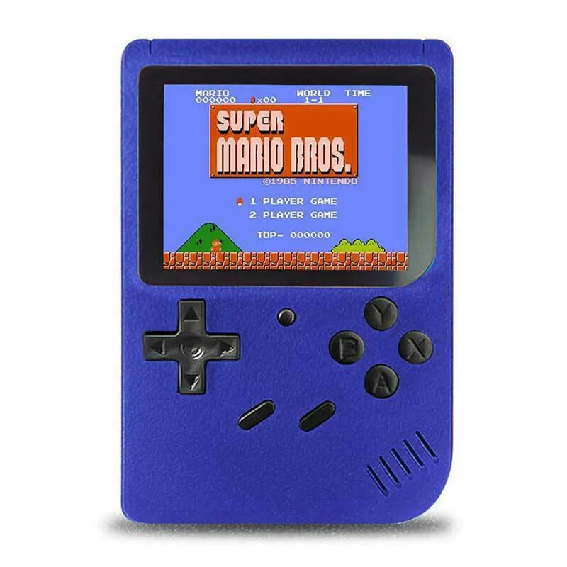 Blue Классическая ostalgic ТВ Видео игровая консоль 8 бит игровая консоль и 400 В 1 Ретро игры 3,0 дюймов TFT цветной экран - Цвет: Blue