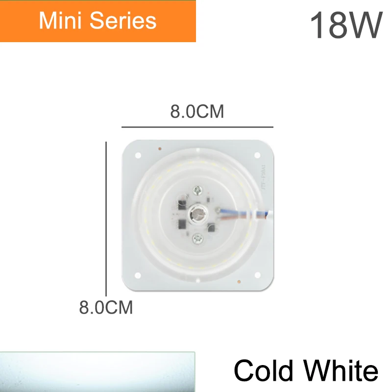 Mini 18W Cold Kaguyahime светодиодный модуль Источник мини/осьминог/круглая колба лампы кольцо 220 в 12 Вт 18 Вт 24 Вт прожектор Крытый потолочный светильник - Цвет: Mini 18W Cold