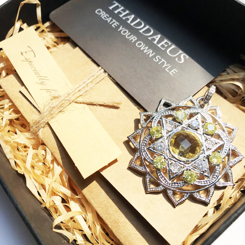 Украшение в виде чакры с подвеской форме сердца ювелирное изделие из серебра 2019