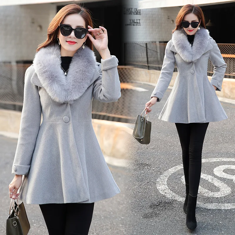 

Korean-style Hipster Winter Popular New Style 2019 Woolen Jacket Women's Short-height Waist Hugging Bow Plaids And Tweedst