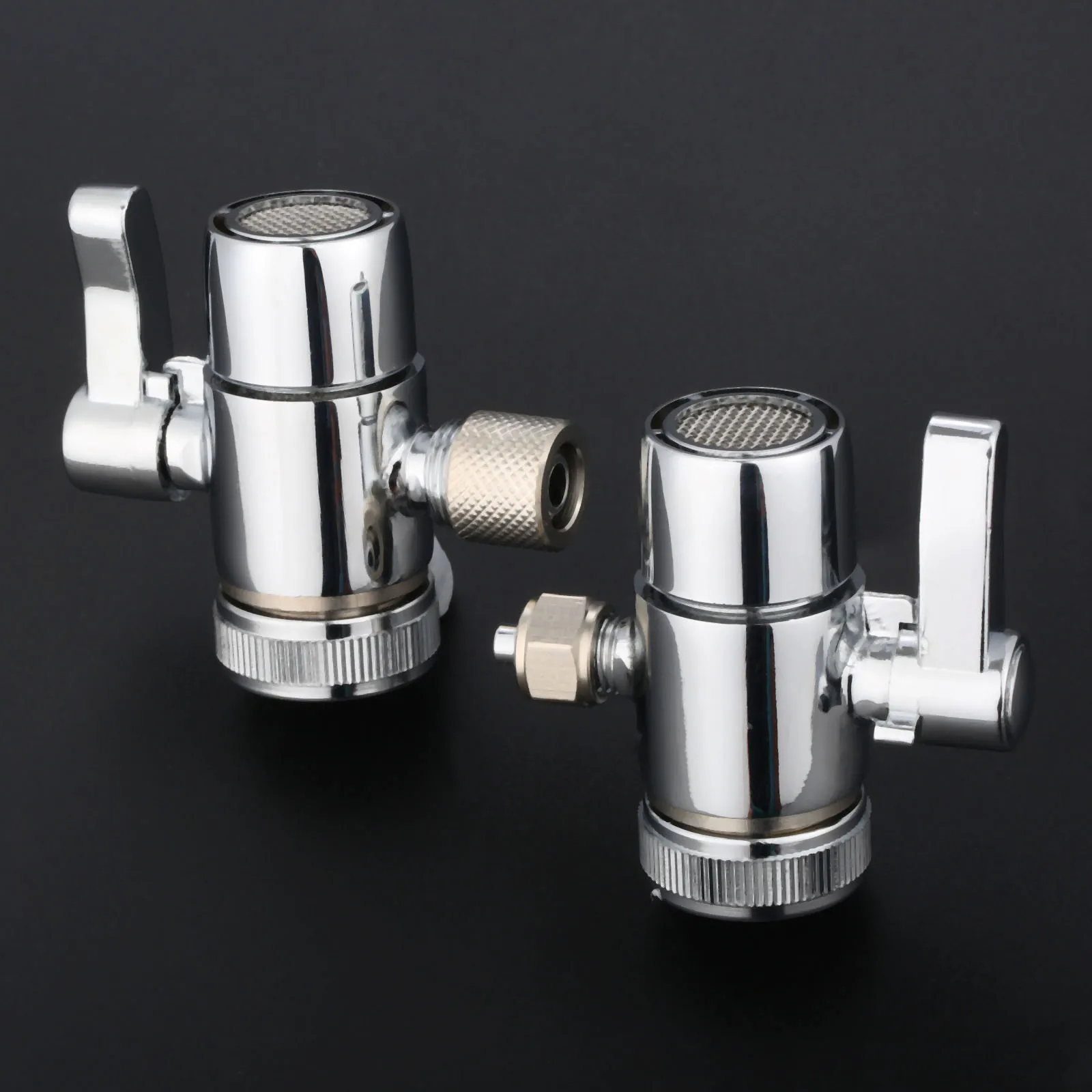 1Pc Faucet Adapter Diverter Valve Counter Top Water Filter 1/4 Inch 3/8 Inch Tube Connector For Ro water Purifier System