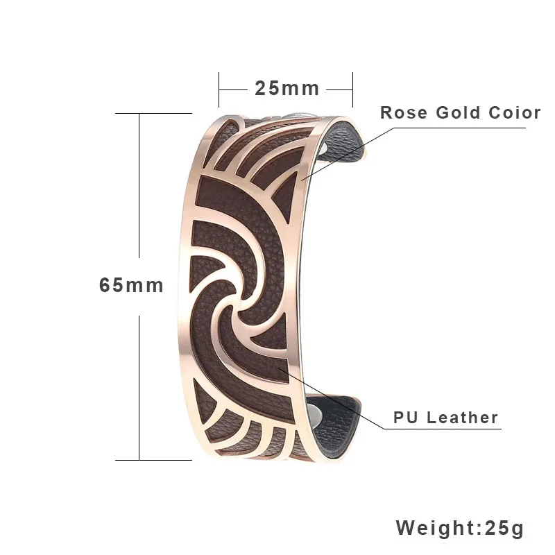 Cremo Love Cuff Bracelets Stainless Steel 25mm Bangles Manchette Femme Interchangeable Reversible Leather Band Pulseiras