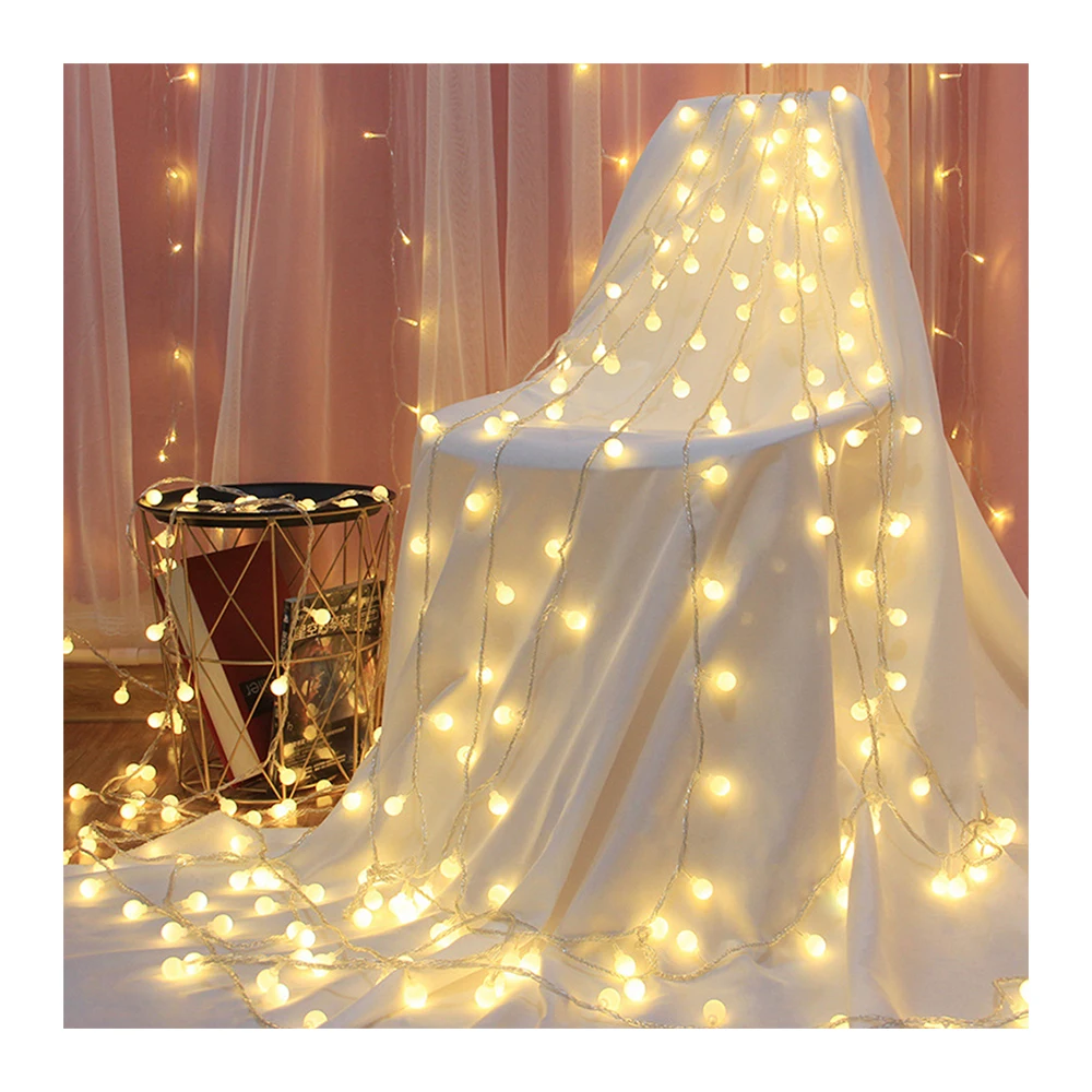 

LED Ball Light String/USB Models/XMAS Decor/PVC Transparent Wire/Festival Atmosphere Scene Arrangement/Outdoor Decoration