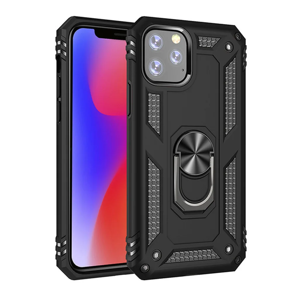 

Luxury Armor Magentic Ring Phone Case for IPhone 7 8 6 6S Plus X XR XS Max Silicone Case for IPhone 11 Pro Max Back Cover Coque