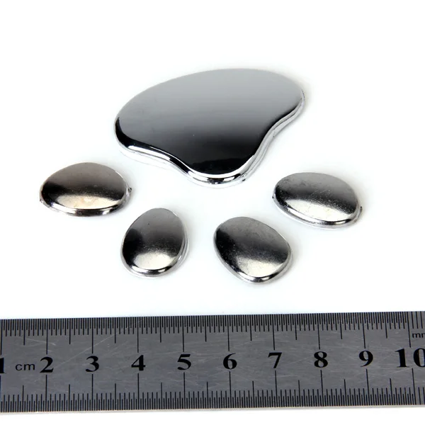 1 Pair 3D Metal Paw Animal Footprints  Sticker Decal Car Bumper Decor For Car Window Car Body Dashboard Motorcycle Scooter Etc