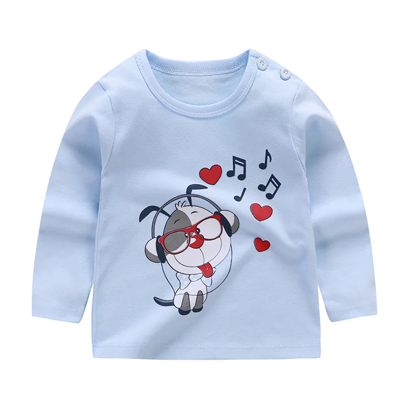 

T-shirt 2019 New Music Print Girls T Shirt Long Sleeve O-neck Fall Tops Kid Casual Children Tshirt Toddler Girl Winter Clothes