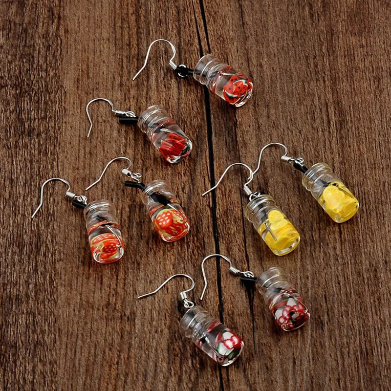 

BTWGL Funny Unique Bubble Tea Drop Earrings Personality Resin Milk Tea Drink Earring for Girl Funny Party Jewelry Christmas Gift