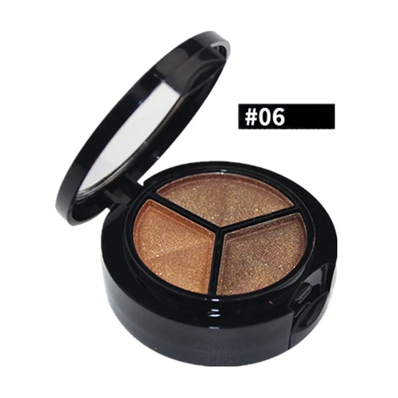 Набор профессиональных Дымчатых теней для век 3 цвета палитра натуральных