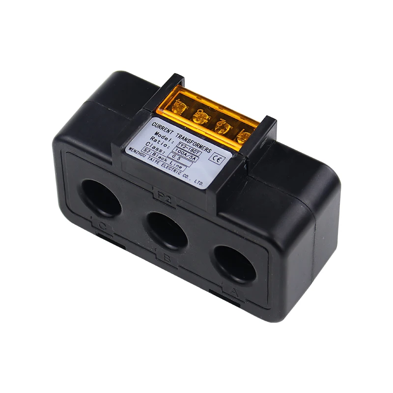 Three-phase Integrated Current Transformer Micro AC 380V Small Mini 50/5 100/5 30/5 TY3-18CT Measurement