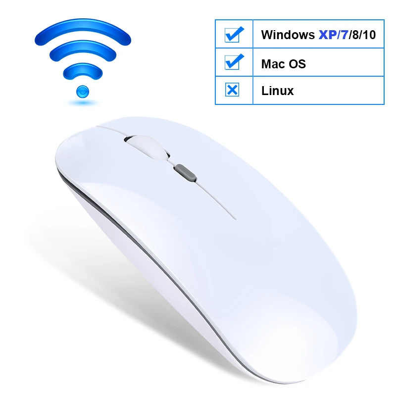 Wireless Mouse Computer Bluetooth Mouse Silent PC Mause Rechargeable Ergonomic Mouse 2.4Ghz USB Optical Mice For Laptop PC laptop shoulder bag Laptop Accessories