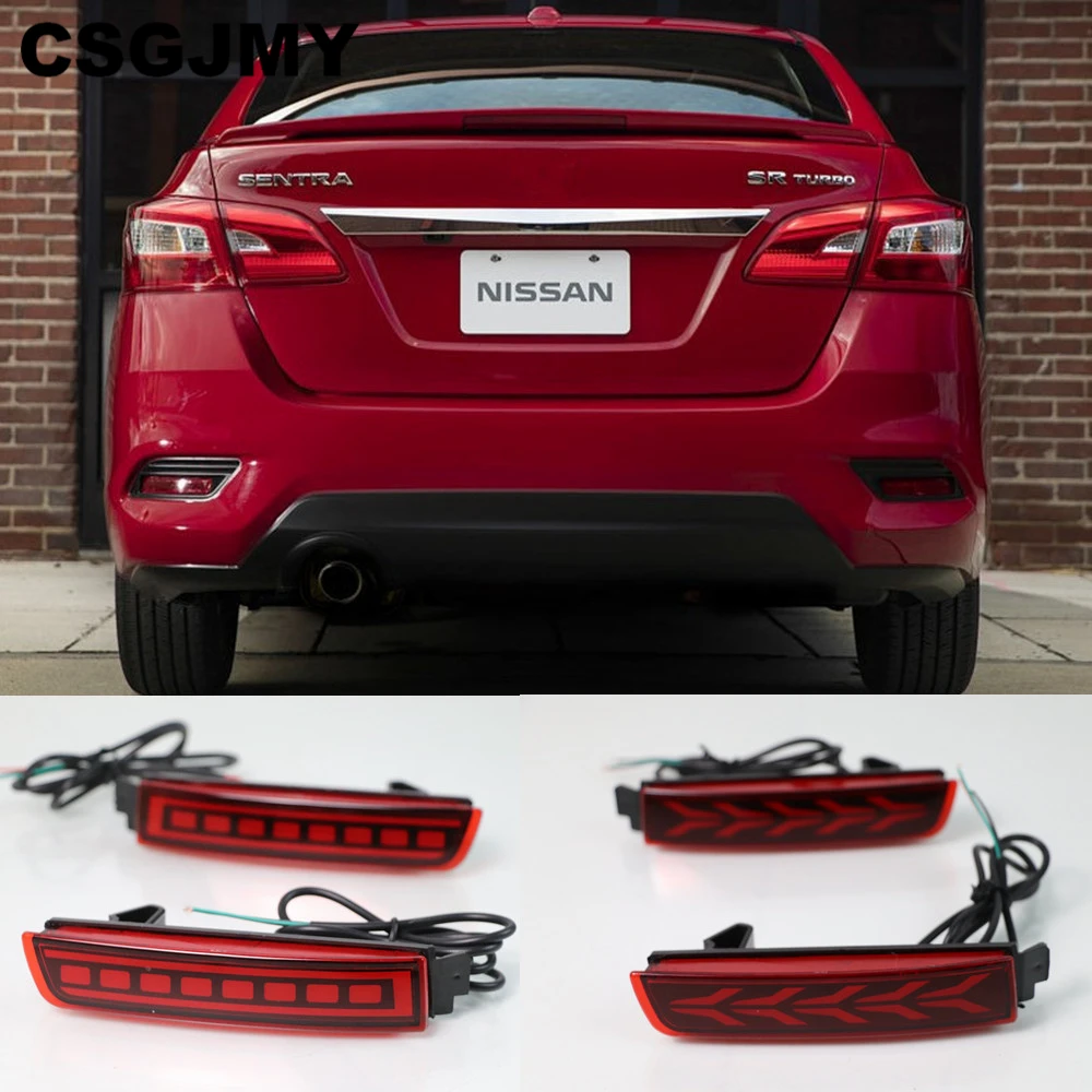 CSGJMY 2 шт. для Nissan Sentra Sylphy 2012 2013 2014 2015 2016 2017 2018 Автомобильный светодиодный задний