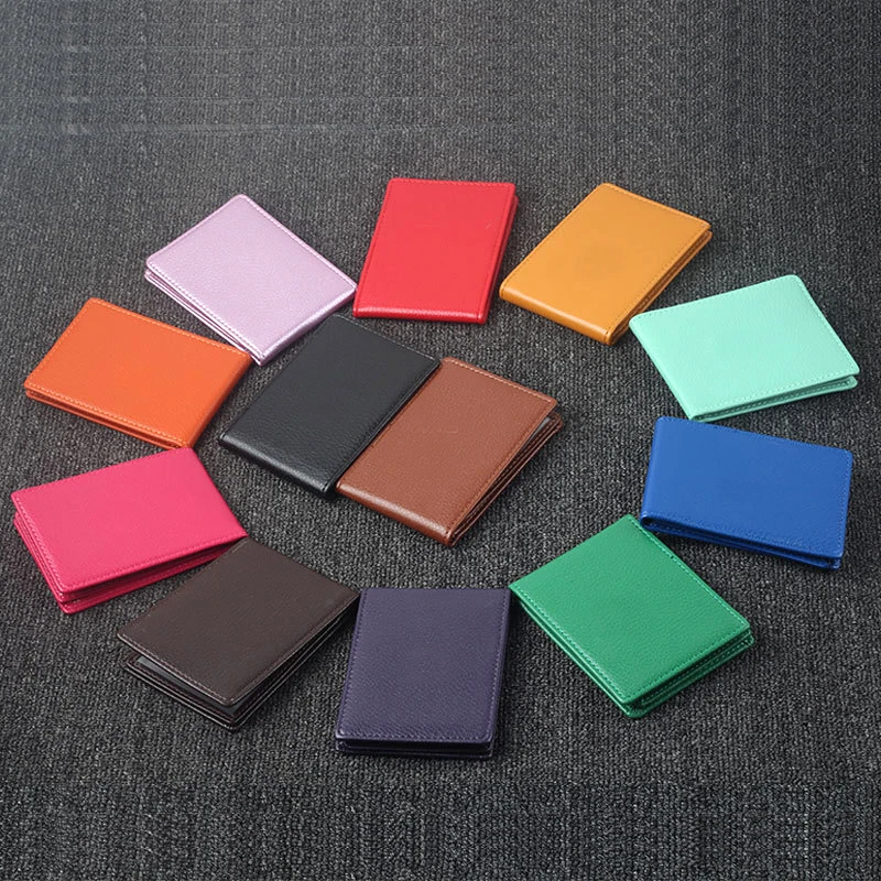 Однотонная цветная Крышка для документов вождения автомобиля PU держатель