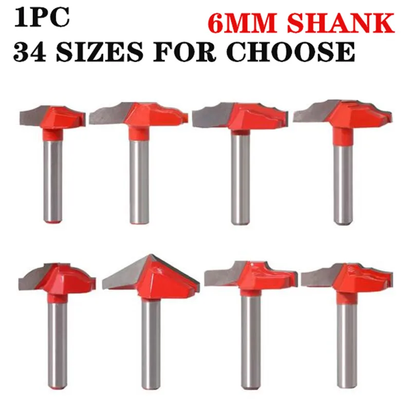 1pc 6mm Shank Classical Door & Window Bits Engraving Milling