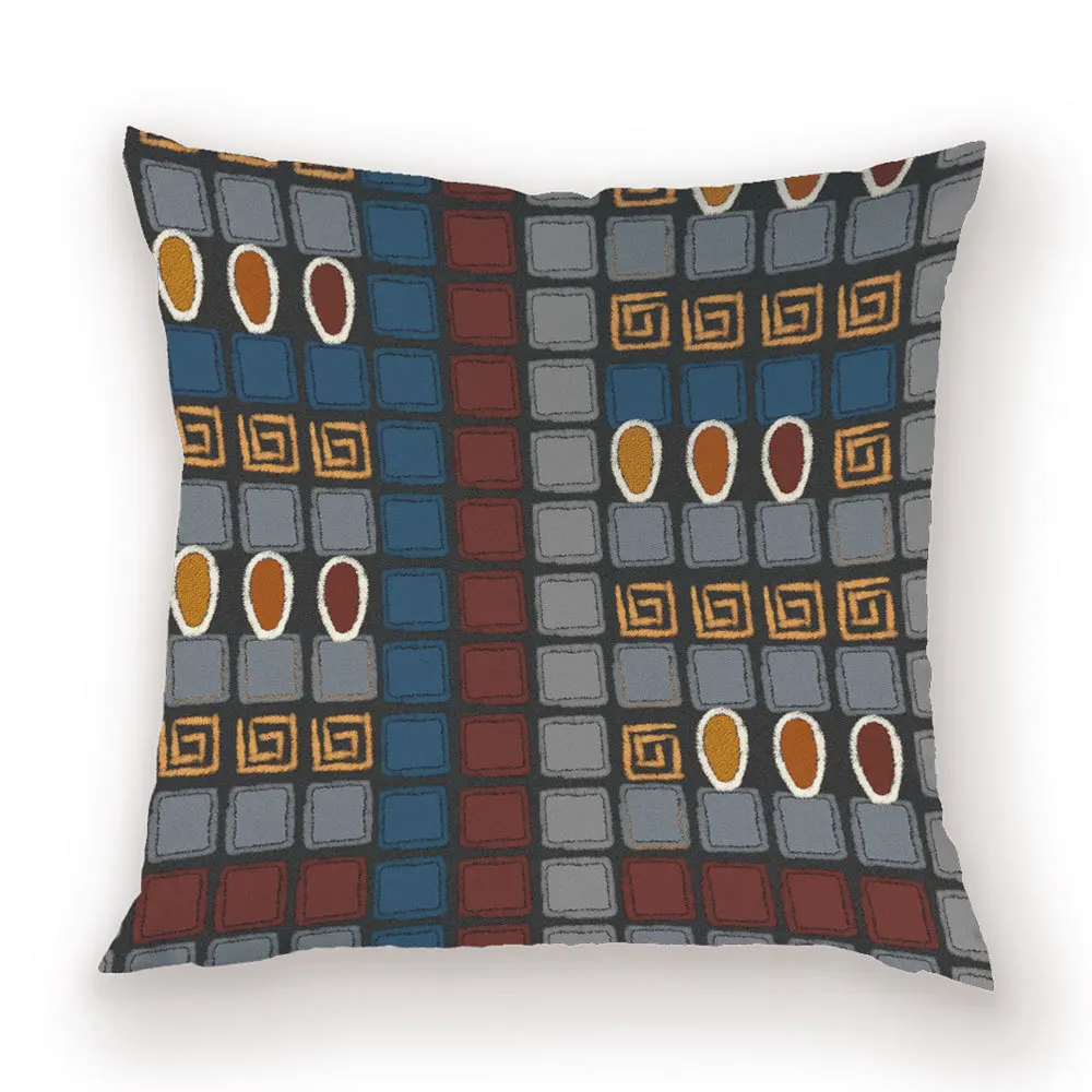 Наволочки для подушек в стиле ретро, скандинавском стиле, для домашнего декора, красочные простые наволочки для подушек, геометрический Декор для дома, наволочки для подушек, наволочки для подушек