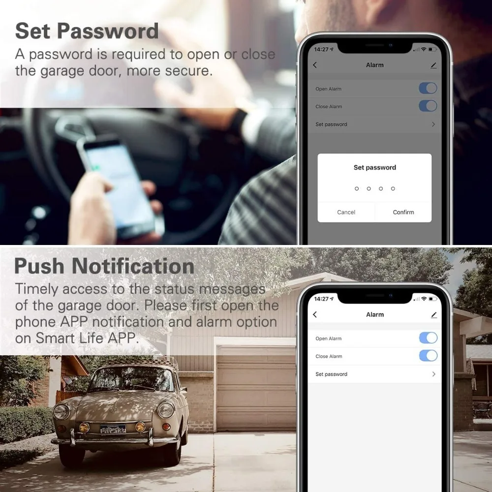 WiFi Switch Smart Garage Door Opener Controller Work With Alexa