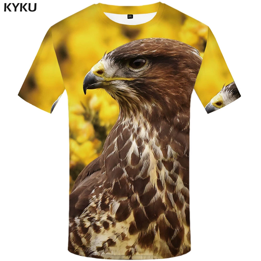 Marca kyku, camiseta de águila, ropa de animales de Anime para hombres,  camiseta divertida con estampado de personalidad, camisetas casuales de Hip  Hop, camisetas 3d, ropa para hombres|Camisetas| - AliExpress