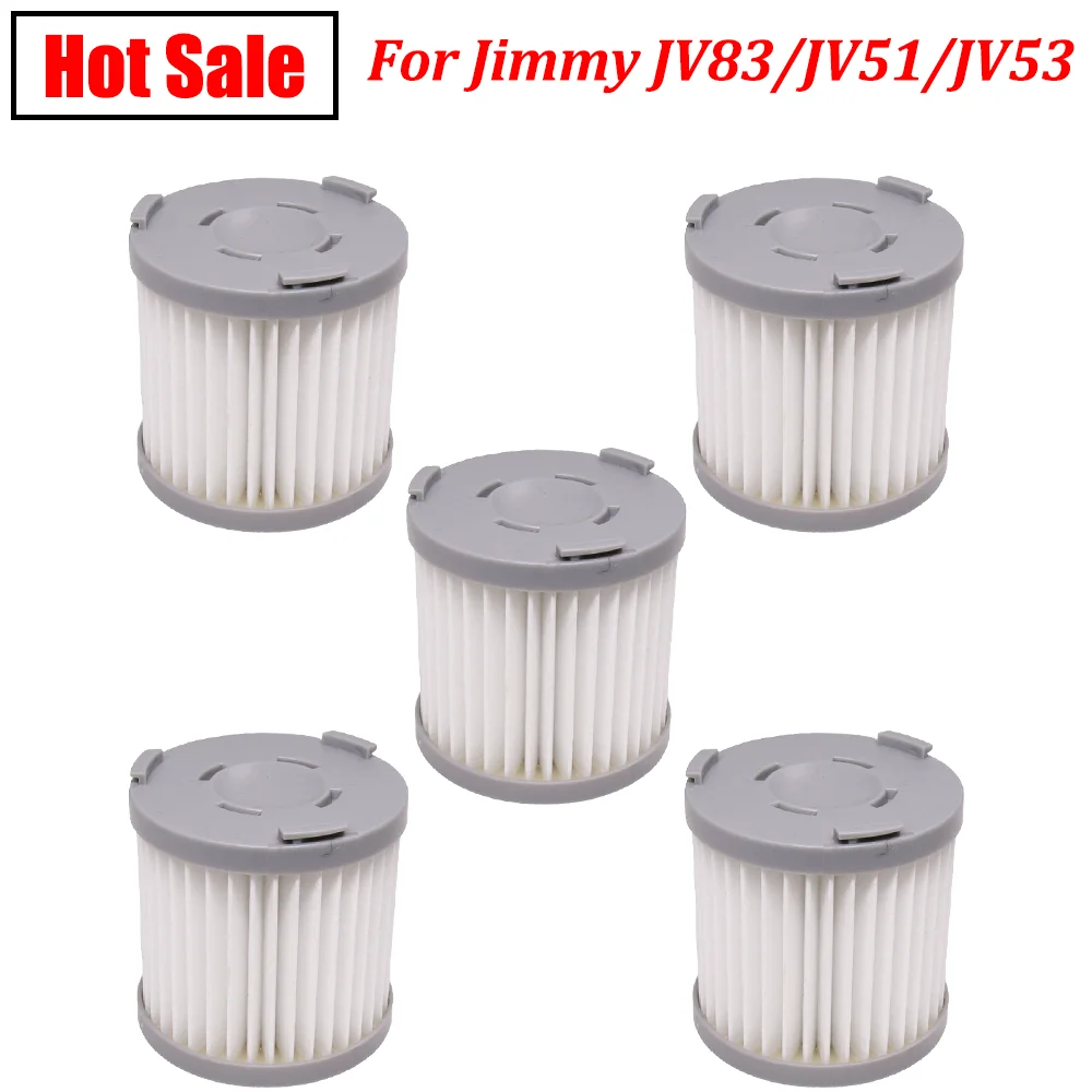 Rfvtgb 3 piezas inalámbricas de mano filtro HEPA para aspiradora Jimmy JV51 JV53 JV83 color gris