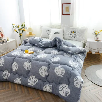 

Winter Autumn Warm Quilt Bed Cover for Double Bed Soft Blanket Bedspread for Children Adults King Full Twin Size 1.5kg