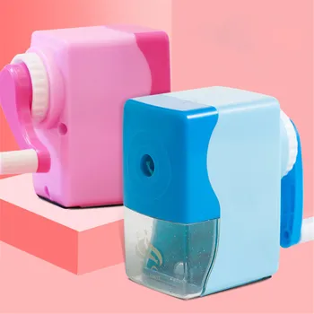 

Cute Stationery Rotary Pencil Sharpener Office and School Supplies Novelty Hand Crank Mechanical Pencil Sharpeners Tool Student