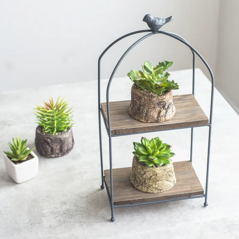 

Metal Two Tier Cake Stands Home Shelves for Table Storage Plant Display Racks Home Decoration for Wedding Home Party Food Tools