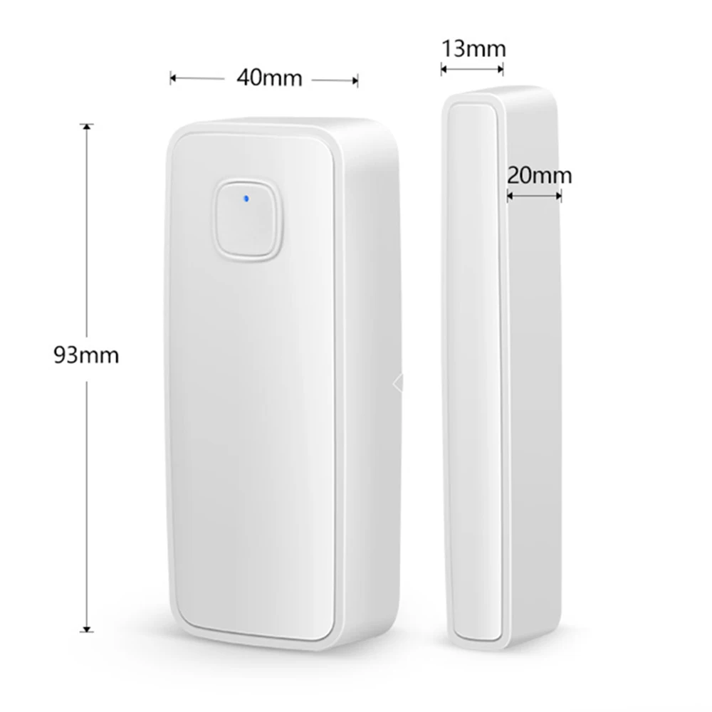 Питание от аккумулятора AAA Alexa Google Home Tuya Smart WiFi датчик контакта с дверным окном Smart Life APP датчик сигнализации уведомления