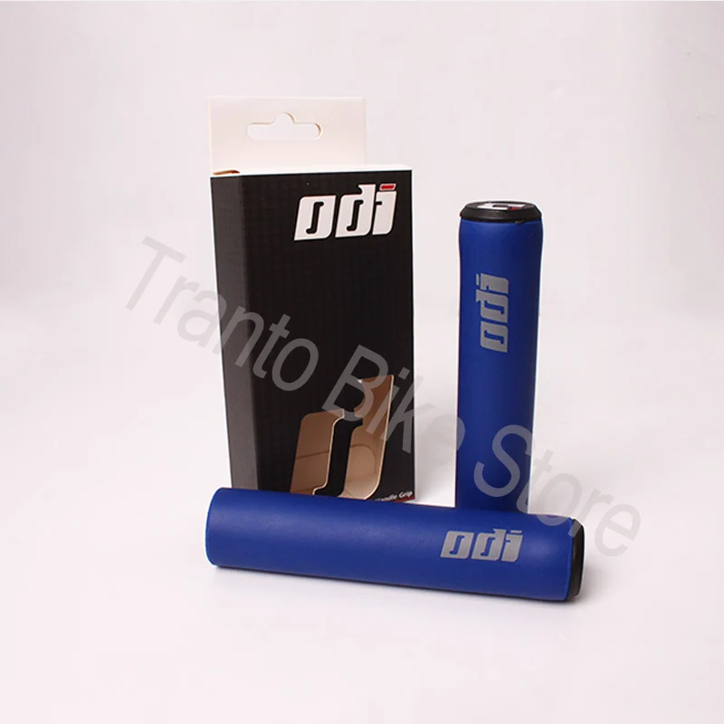 Blue 1 Pair 1 пара ODI MTB велосипед Силиконовые ручки на руль для велосипеда Анти-занос, удар-поглощающий мягкий горный велосипед ручка Аксессуары для велосипеда - Цвет: Blue 1 Pair