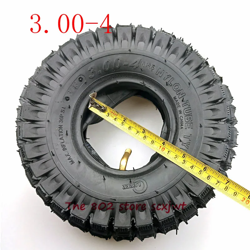 Высокое качество 3,00-4 скутертуба tyre3.00-4 внутренняя и внешняя шина мини колесо atv шины для колес внедорожный узор