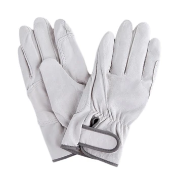

Protect Men's Work Gloves Thin Leather Safety Outdoor Work Gloves