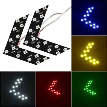 

2Pcs Car Vehicle Rear View Mirror LED Arrow Panel Turn Signal Indicator Light New hot boutique